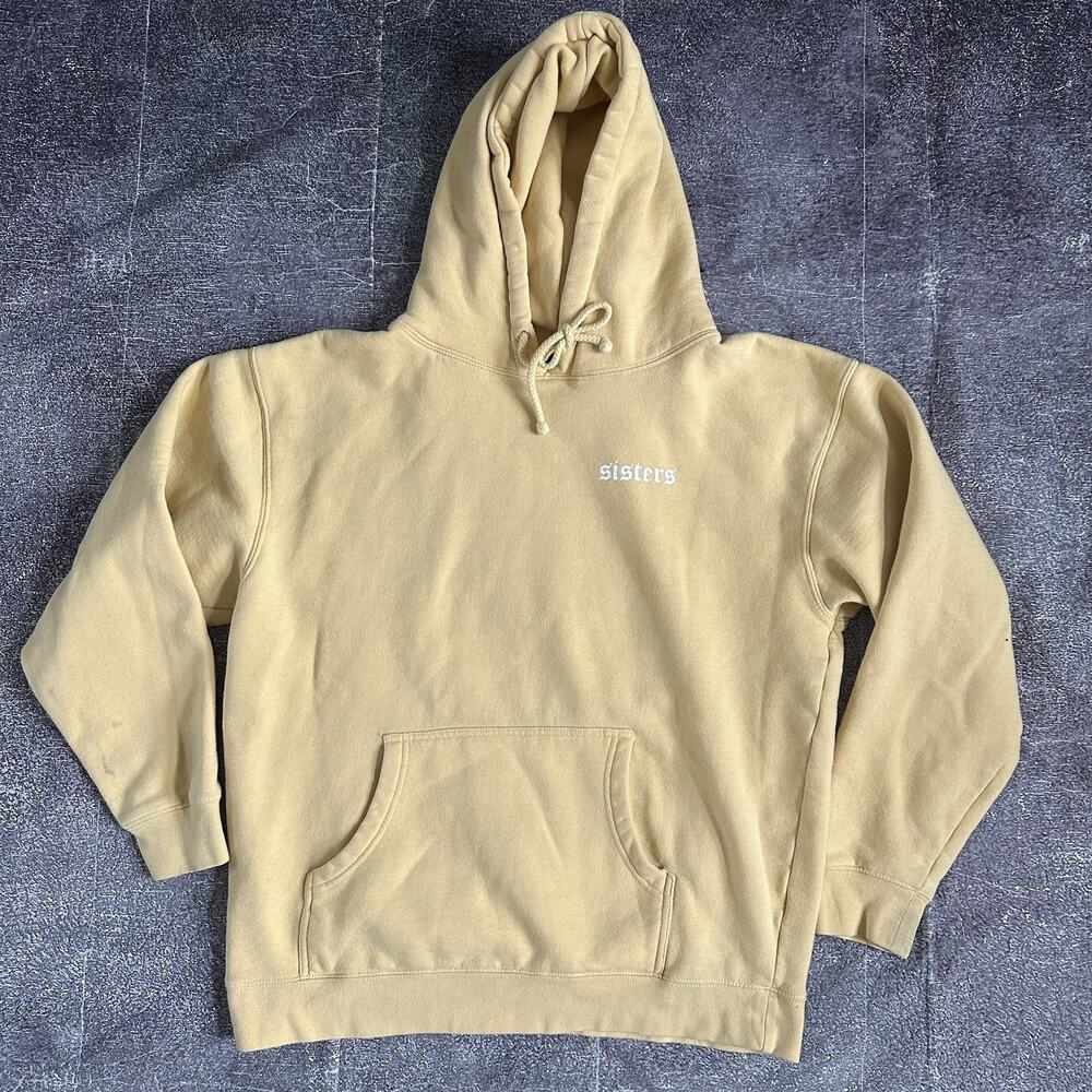 Men's James Charles Yellow Sisters Originals Repeating Hoodie Sweatshirt Sz L